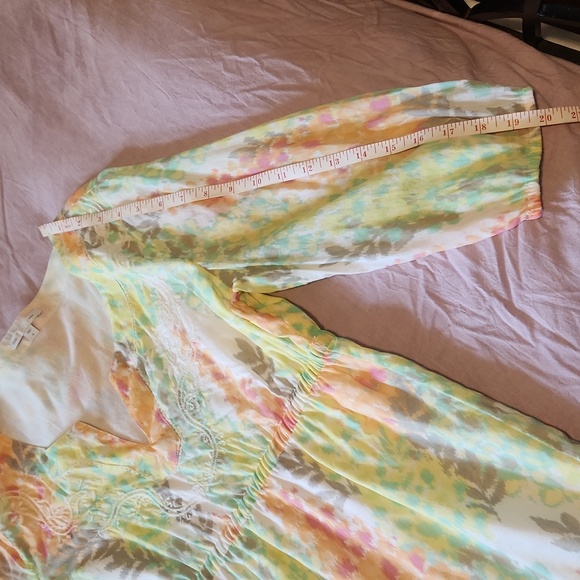 💥2/$40💥 NWOT GAP Multicolor 3/4 Sleeve Spring Sun Dress - Picture 9 of 10